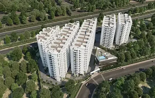 Gated community apartments in Hyderabad with swimming pool