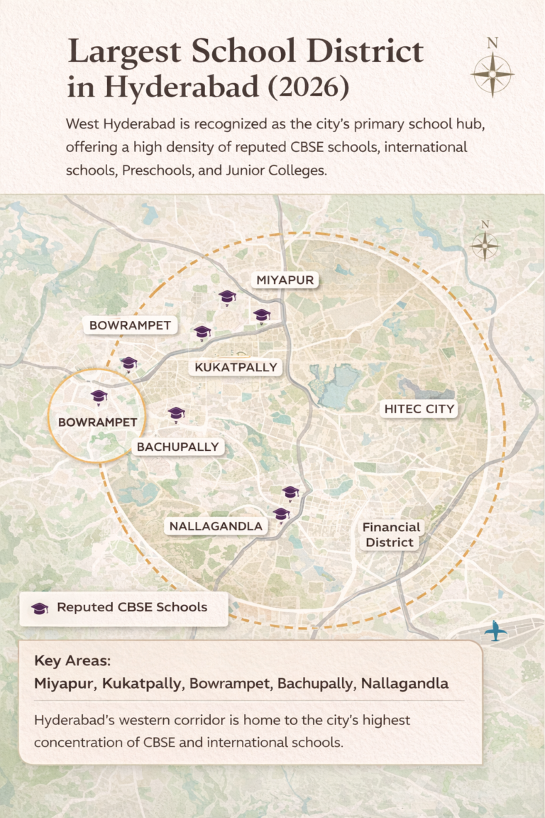Which is the Biggest School District in Hyderabad? Best Areas for Families (2026 Guide)