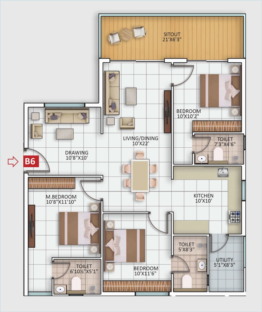 Flat G05 Floorplan