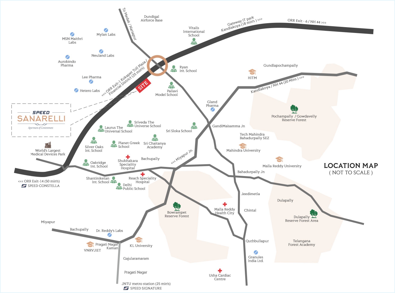 Sanarelli Location Map